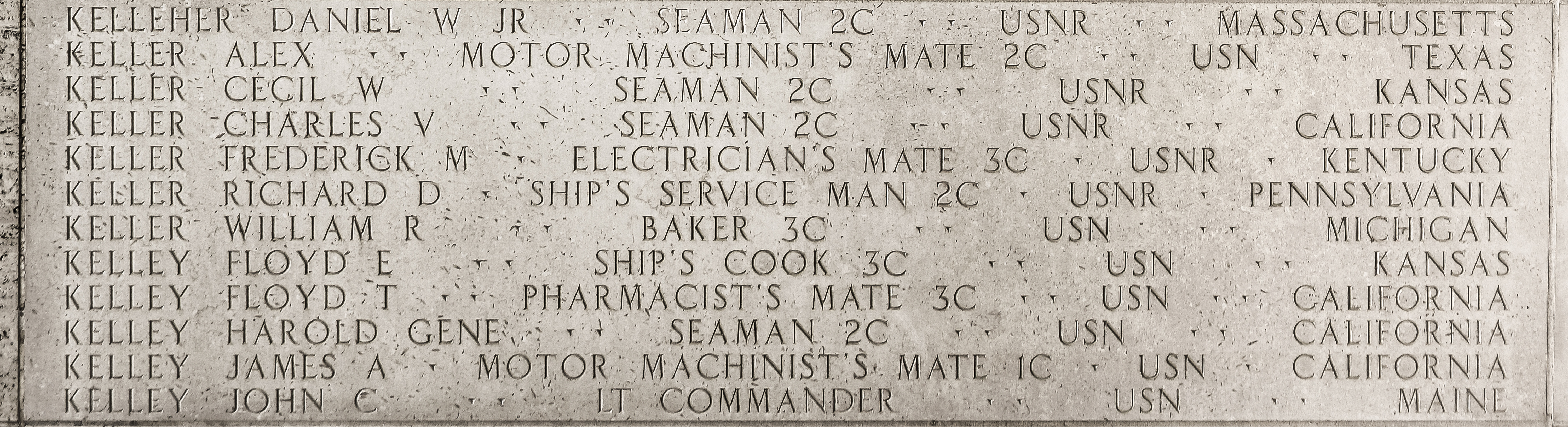 Cecil W. Keller, Seaman Second Class
